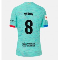 Camisa de time de futebol Barcelona Pedri Gonzalez #8 Replicas 3º Equipamento Feminina 2023-24 Manga Curta